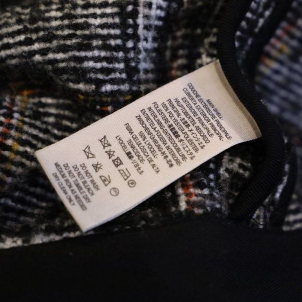 Free People Slouchy Eisenhower Plaid Cropped Jacket Sz S - Picture 6 of 7